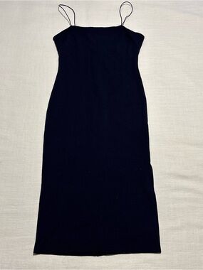 Dee Elly Navy Spaghetti Strap Dress | Size Medium